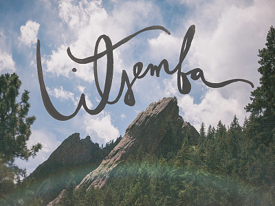 Litsemba colorado design drawing free hand hand lettering mountain photography photoshop travel tree type typography