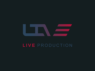 Live Production Logo Design logo typography english letters