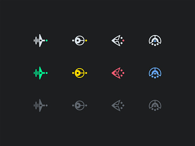 Product Icons ai branding concept icon machine learning security system vector