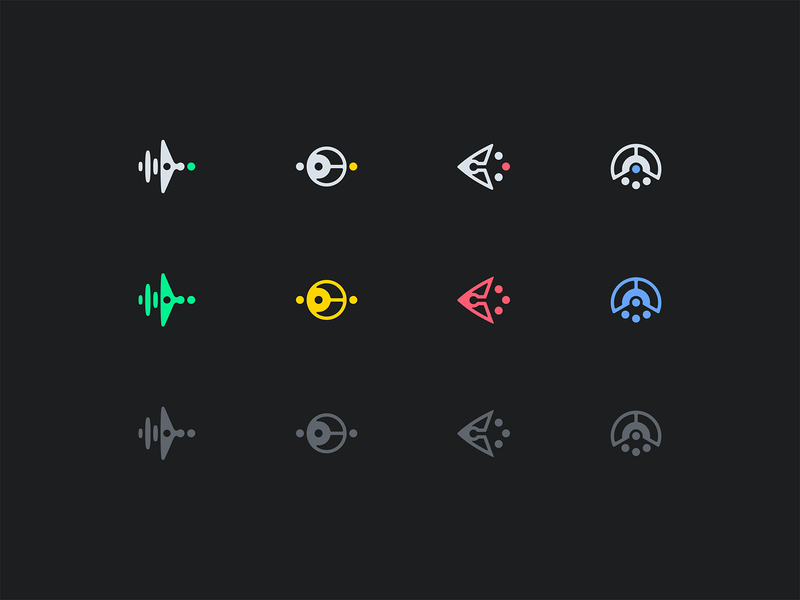 Product Icons ai branding concept icon machine learning security system vector