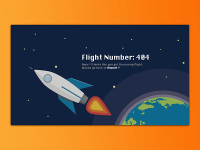 Daily UI 008 404 Page (airport website)