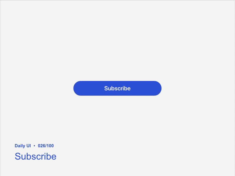 Daily UI 026 Subscribe