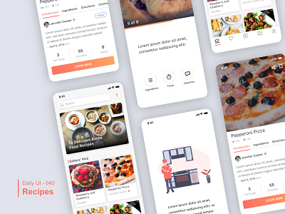 Daily UI 040 Recipe dailyui 040 dailyui100 recipe