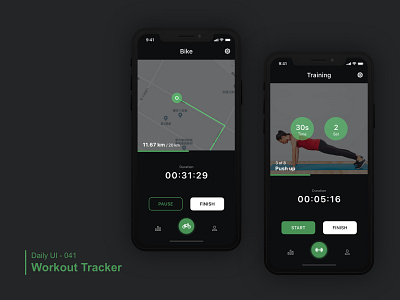 Daily UI 041 Workout Tracker dailyui 041 dailyui100 workout tracker