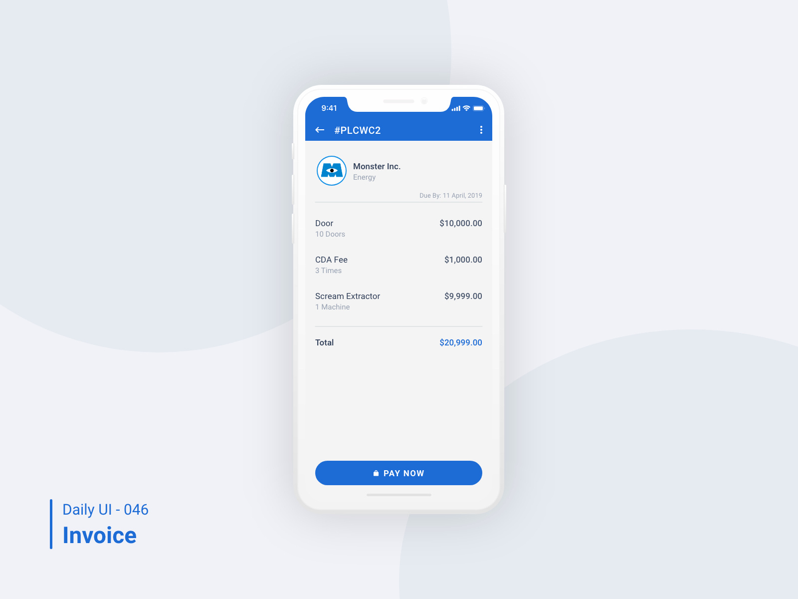Dribbble - dailyui_046_invoice.jpg by ian