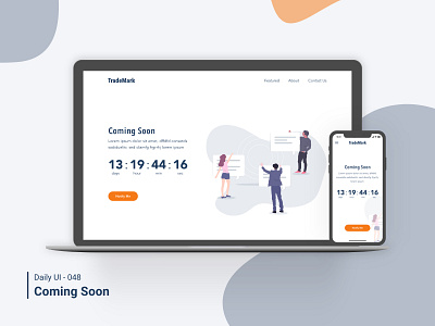 Daily UI 048 Coming Soon comingsoon dailyui 048 dailyui100