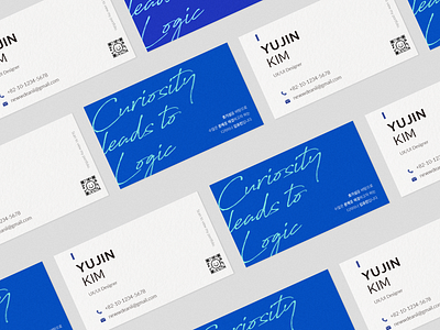 [#3] YJ's Business Card (1) branding business card card design illustration print typo typography ui uiux ux vector