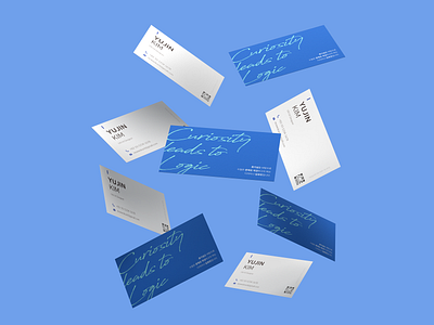 [#4] YJ's Business Card (2) branding business card card design illustration print typo typography ui uiux ux vector