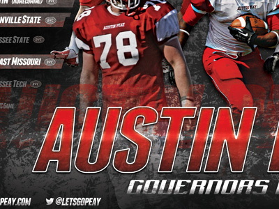 2013 Football Poster WIP austin football governors peay poster