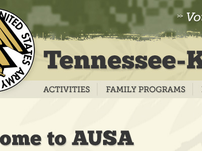 AUSA TN-KY Chapter Website comp ausa camo campbell chunk ft. military museo slab website