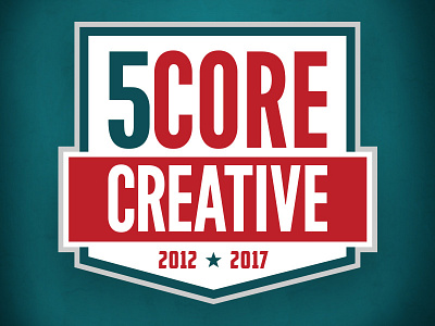 Score Creative 5th Anniversary Logo anniversary design logo score creative sports