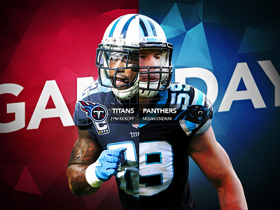 Gameday Graphic Concept gameday nfl panthers social media titans