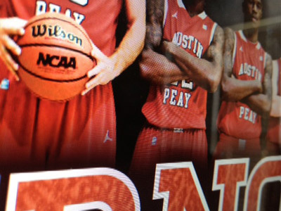 APSU Men's Basketball Poster apsu governors homestead poster red