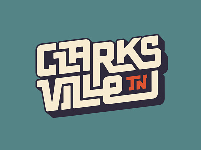 Clarksville Lettering Concept city clarksville illustration lettering tennessee typography wordmark