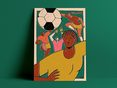 Les Dégommeuses affiche crayon feminism feminist feminist art féministe illustration pencil photoshop poster soccer sport