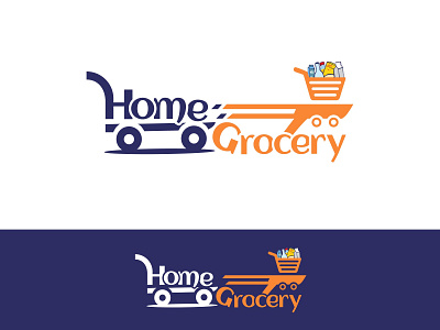Home Grocery Logo branding cartlogo graphic design grocery logo homegrocerylogo logo ui vector