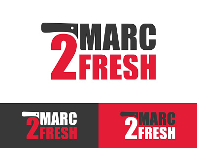 Marc2Fresh Logo branding butcher butcherlogo graphic design logo meatlogo ui