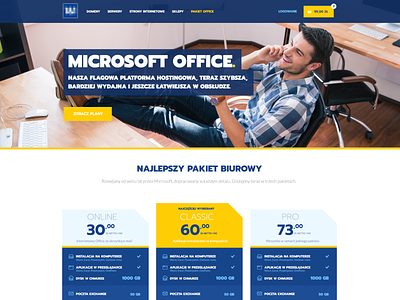 Software store homepage blue branding design homepage hosting illustration landing page photos store ui ux web