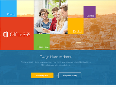 Office365 landing page