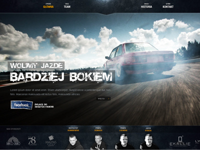 BMW Drift Team background photo bmw drift e30 web design
