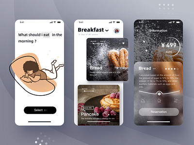 Food Guide page 2 branding design food food illustration ui 引导页