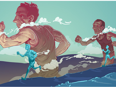 Runners cintiq digital art digital painting illustration photoshop