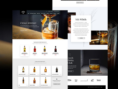 Ceska Whisky web design design ecommerce eshop landing landing page layout minimal web web design webdesign website whisky