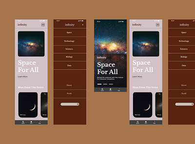 Infinity app application branding design graphic design graphics design logo mobile ui