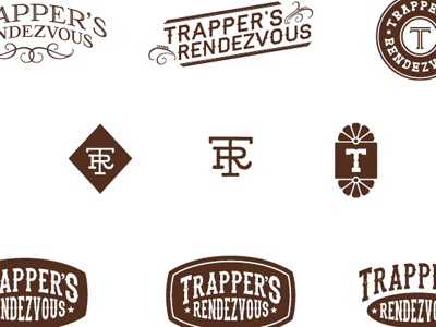Trappers Rendezvous logo set