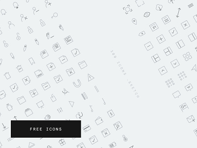 Freebie - Free Icon Set collection freebie icons sketch ui vector