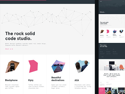 Karumi — Home apercu brand branding clean design geometry grid layout responsive ui web webdesign