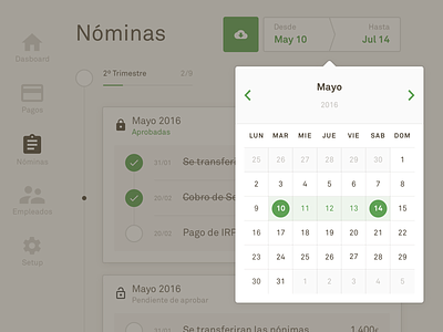 Datepicker 🙄 app datepicker design layout selector simle ui webdesign