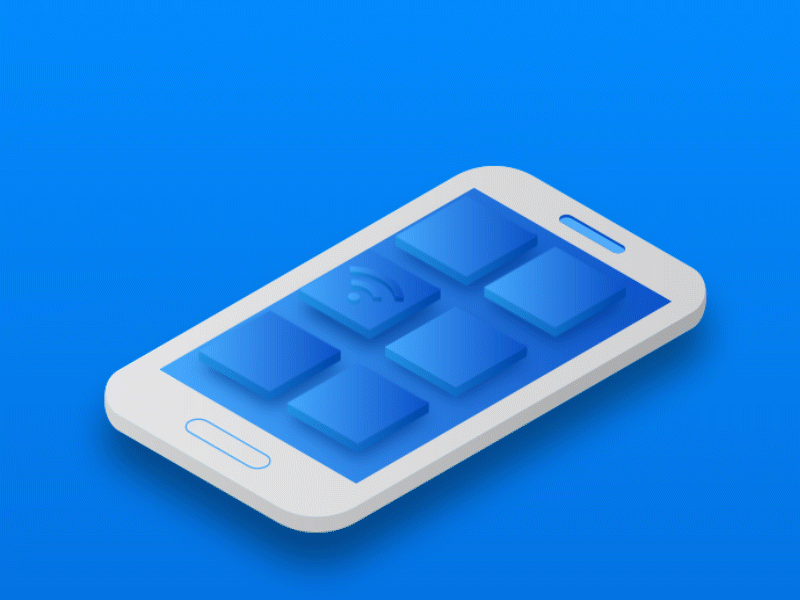Mobile phone animation for web page animated gif animation blue cloud gif internet mobile phone vector