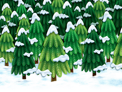 The North Forest board game christmas forest game illustration kids north snow tree trees winter