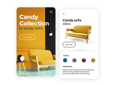Candy Collection UI/UX branding design minimal ux vector web website