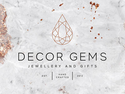 Decor Gems Jewellery and Gifts branding design logo