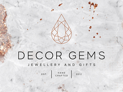 Decor Gems Jewellery and Gifts branding design logo