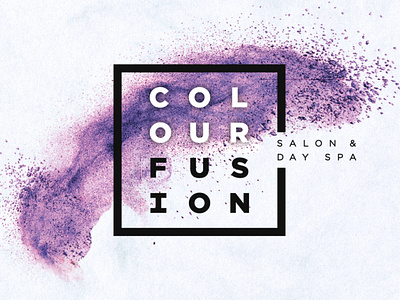 Colour Fusion Salon and Day Spa branding design logo