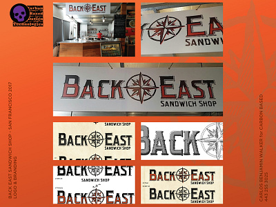 Back East Sandwich Shop, San Francisco - Logo & Branding branding identity logo