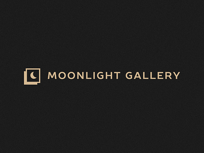 Gallery logo concept gallery logo moon moonlight