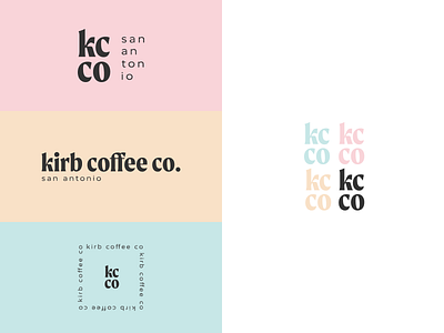 Kirb Coffee Co. Colors branding coffee concept design logo typography