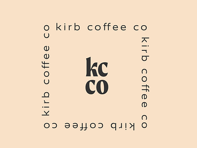 Kirb Coffee Co. Lockup 1 branding coffee concept design logo typography