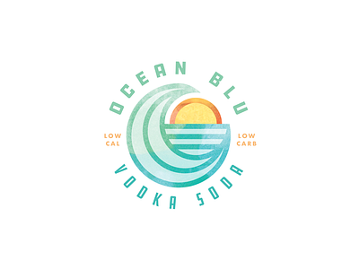 Ocean Blu Vodka Soda Logo – Option 1 branding design icon illustration logo vector