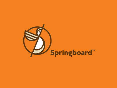 Springboard Logo branding design flat icon identity illustration illustrator lettering logo minimal type typography vector
