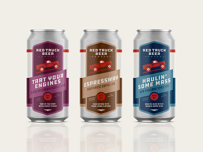 Red Truck Beer Company Packaging – 473mL Tall Can Series