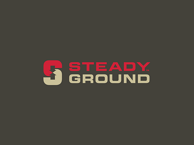 Steadyground Logo branding construction design flat icon identity illustrator logo minimal trades type typography vector