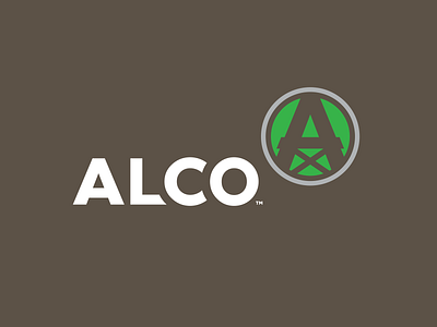 Alco Drilling Logo branding design drilling flat icon identity illustration illustrator logo minimal trades type typography vector