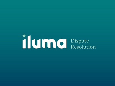 Iluma Dispute Resolution Logo – WIP arbitration branding design dispute resolution flat icon identity illustration illustrator lawyer lettering logo mediation minimal type typography vector