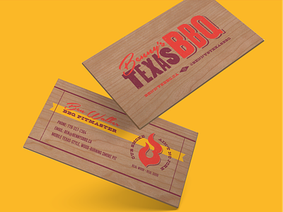 Benny's Texas BBQ – Business Cards