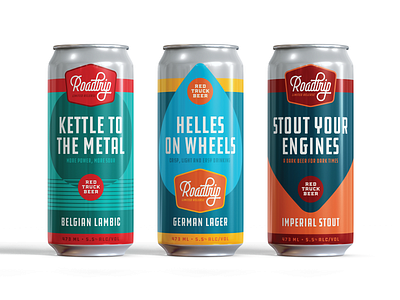 Red Truck Beer Company Concept – 473mL Tall Can Series